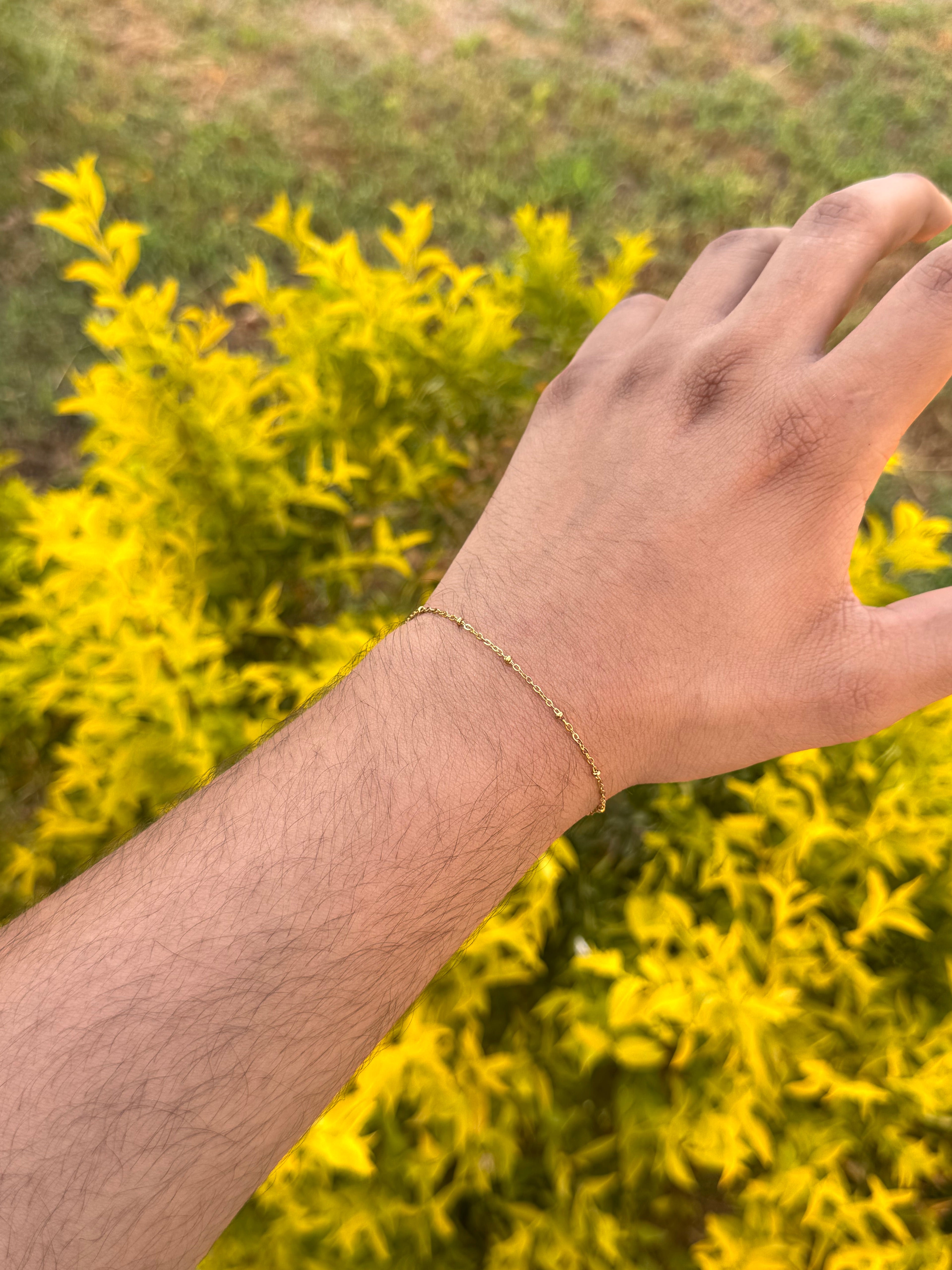 Gold circles bracelet