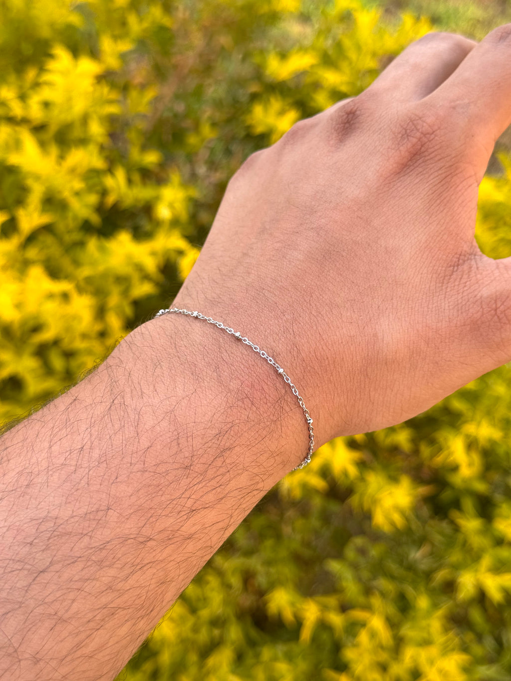 Silver stainless steel bracelet