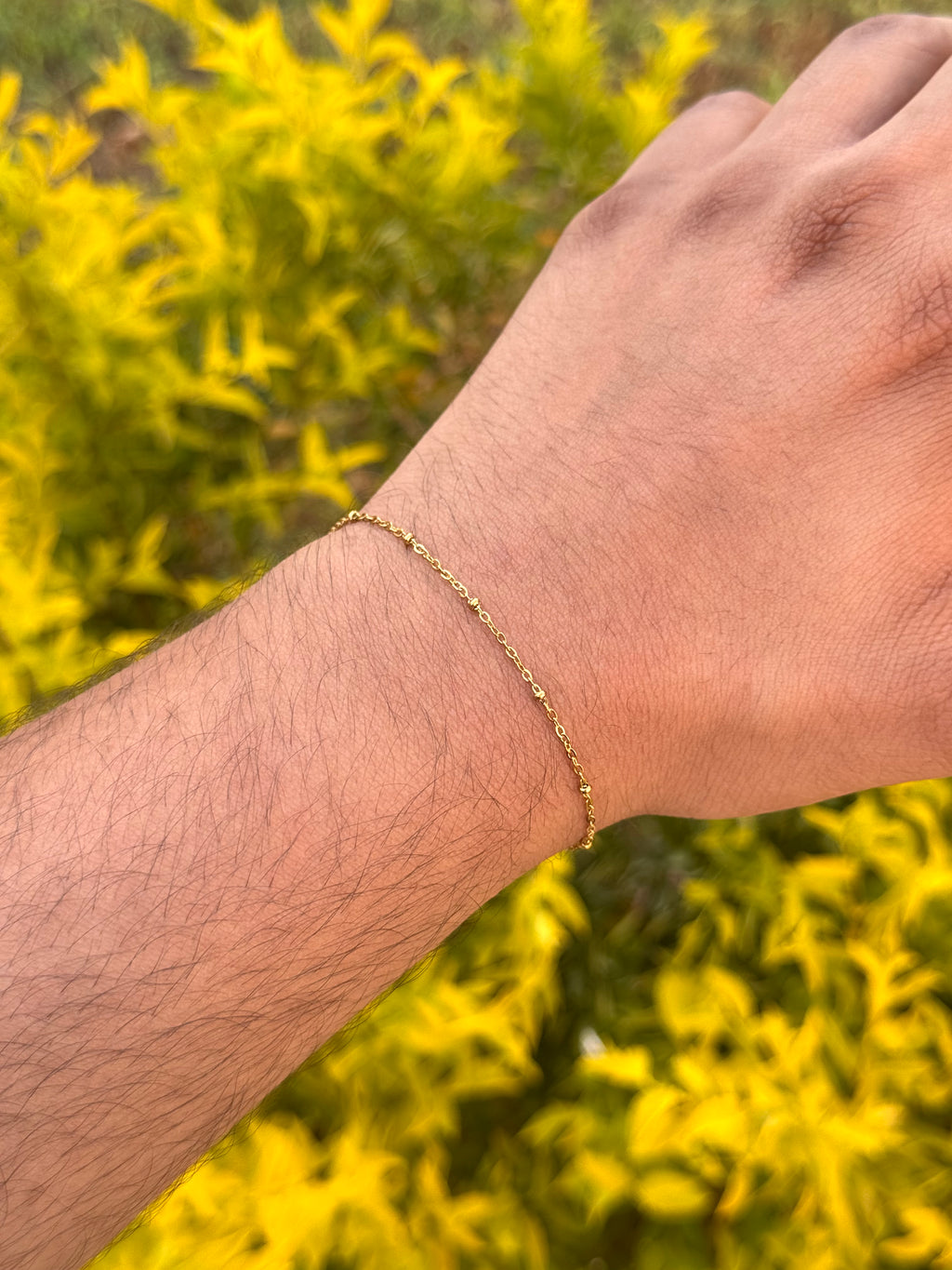 Gold circles bracelet